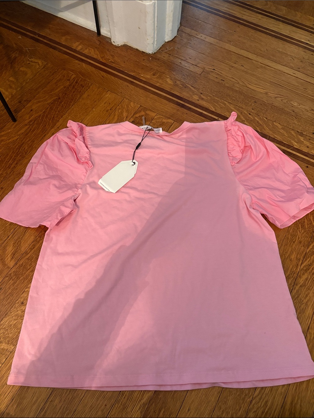 English Factory Light Pink Ruffle Sleeve Tee - Picture 6 of 6